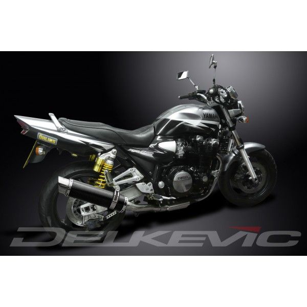 Delkevic slip-on kit Round Carbon 350mm - XJR1300 (2004-2006)