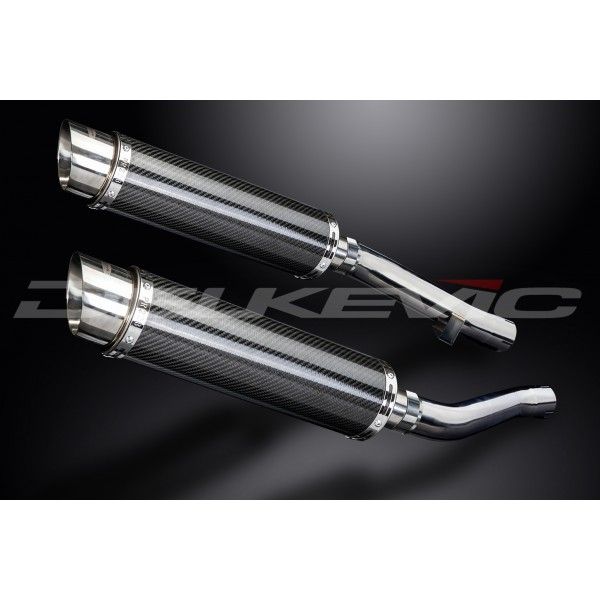 Delkevic slip-on kit Round Carbon 350mm - XJR1300 (2004-2006)