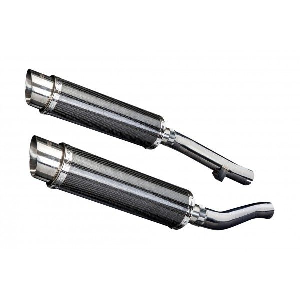 Delkevic slip-on kit Round Carbon 350mm - XJR1300 (2004-2006)