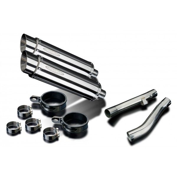 Delkevic slip-on kit Round RVS 350mm - XJR1300 (2004-2006)