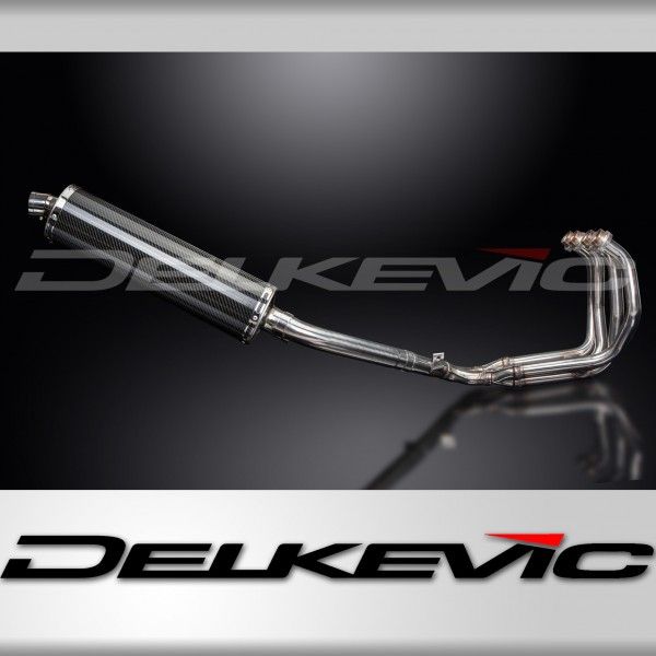 Delkevic volledig systeem Oval Carbon 450mm - FZR600R FOXEYE (1994-1996)