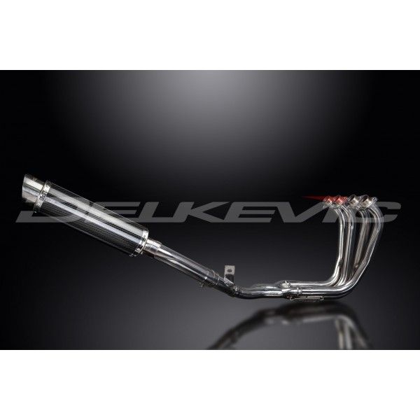 Delkevic volledig systeem Round Carbon 350mm - FZS600 FAZER (1998-2003)