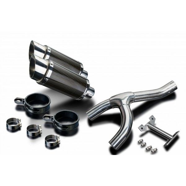 Delkevic slip-on kit Round Carbon 200mm - MT-03 (2005-2015)