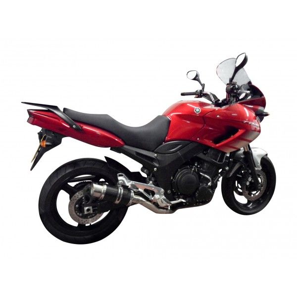 Delkevic slip-on kit Round Carbon 200mm - TDM900 (2002-2013)