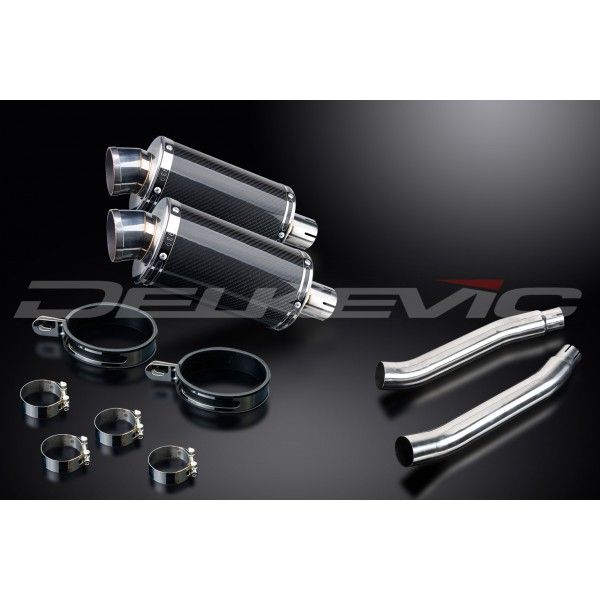 Delkevic slip-on kit Oval Carbon 225mm - TDM900 (2002-2013)