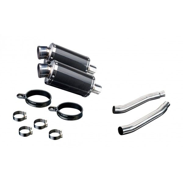 Delkevic slip-on kit Oval Carbon 225mm - TDM900 (2002-2013)