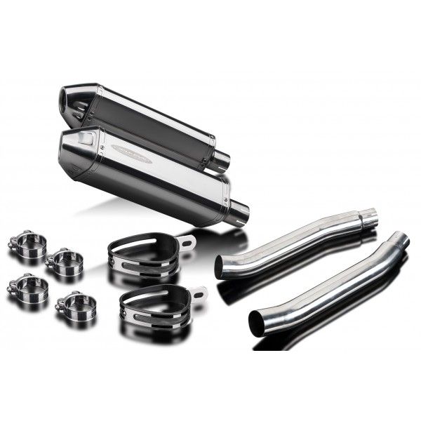 Delkevic slip-on kit Tri-Oval RVS 320mm - TDM900 (2002-2013)