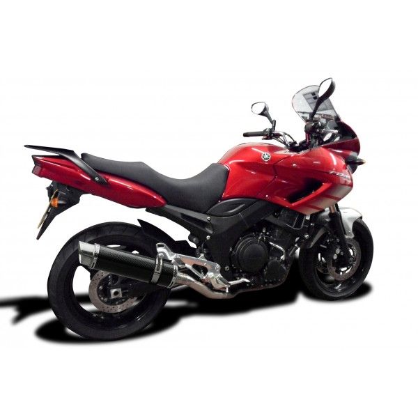 Delkevic slip-on kit Round Carbon 350mm - TDM900 (2002-2013)