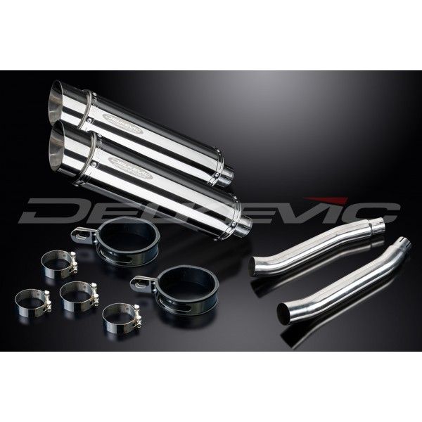Delkevic slip-on kit Round RVS 350mm - TDM900 (2002-2013)