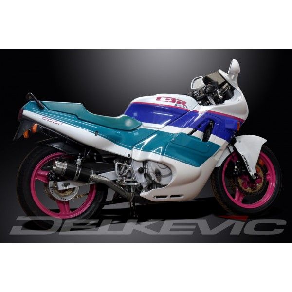 Delkevic volledig systeem Round Carbon 200mm - CBR600F (1987-1990)