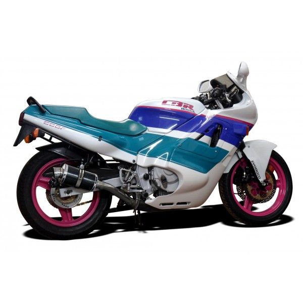 Delkevic volledig systeem Oval Carbon 225mm - CBR600F (1987-1990)