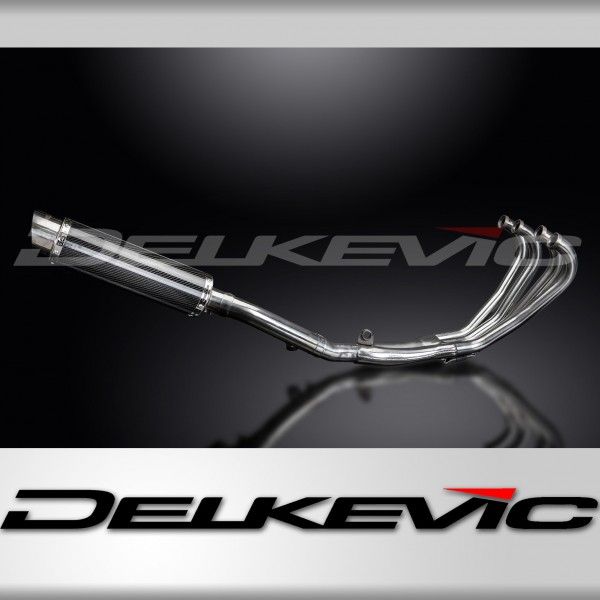 Delkevic volledig systeem Round Carbon 350mm - CBR600F (1987-1990)