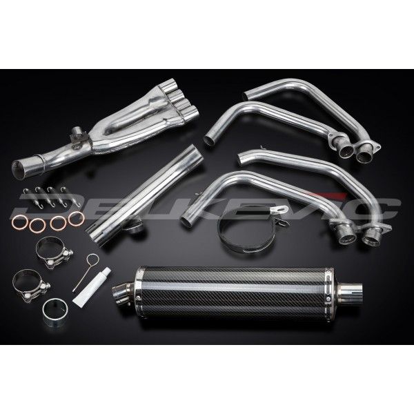 Delkevic volledig systeem Oval Carbon 450mm - CBR600F (1991-1998)