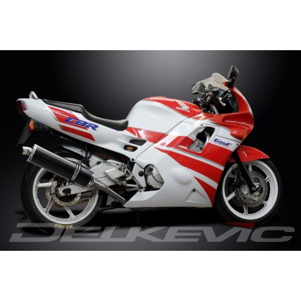 Delkevic volledig systeem Oval Carbon 450mm - CBR600F (1991-1998)