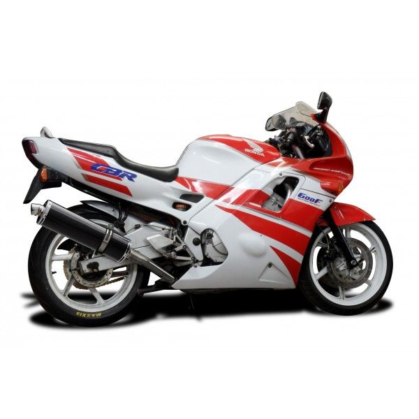 Delkevic volledig systeem Oval Carbon 450mm - CBR600F (1991-1998)