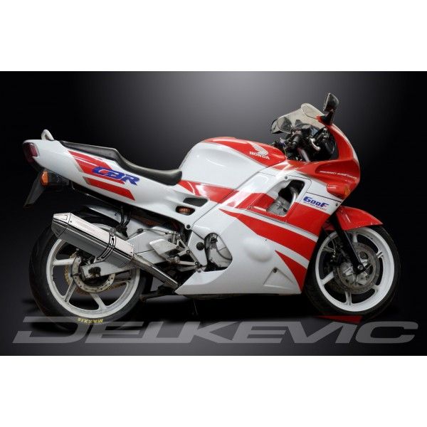 Delkevic volledig systeem Tri-Oval RVS 320mm - CBR600F (1991-1998)