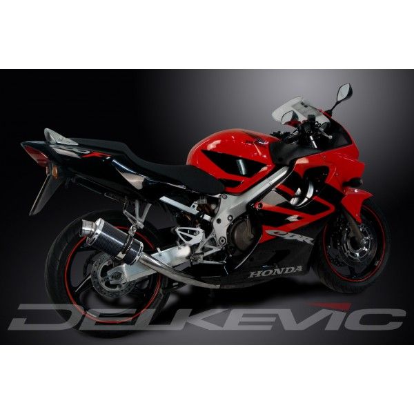 Delkevic volledig systeem Oval Carbon 225mm - CBR600F (1999-2000)