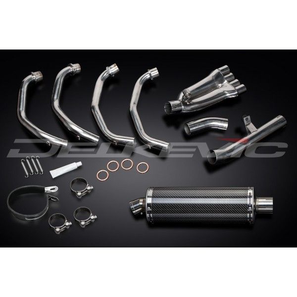 Delkevic volledig systeem Oval Carbon 350mm - CBR600F (1999-2000)