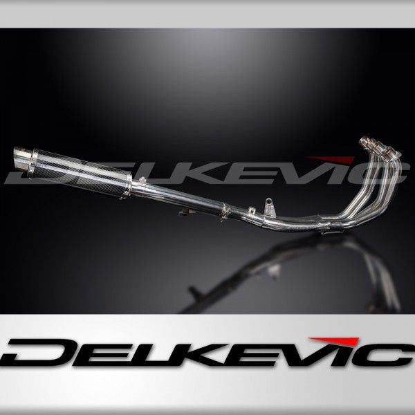 Delkevic volledig systeem Round Carbon 350mm - CBR600F (1999-2000)