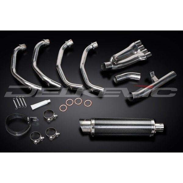 Delkevic volledig systeem Round Carbon 350mm - CBR600F (1999-2000)