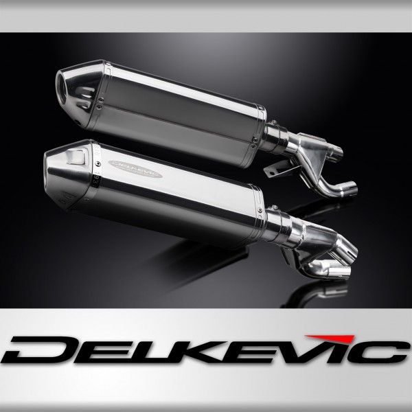 Delkevic slip-on kit Tri-Oval RVS 320mm - VMX1200 V-MAX (1984-2007)
