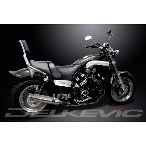 Delkevic slip-on kit Round RVS 350mm - VMX1200 V-MAX (1984-2007)