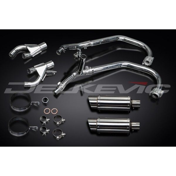 Delkevic volledig systeem Round RVS 200mm - VMX1200 V-MAX (1984-2007)