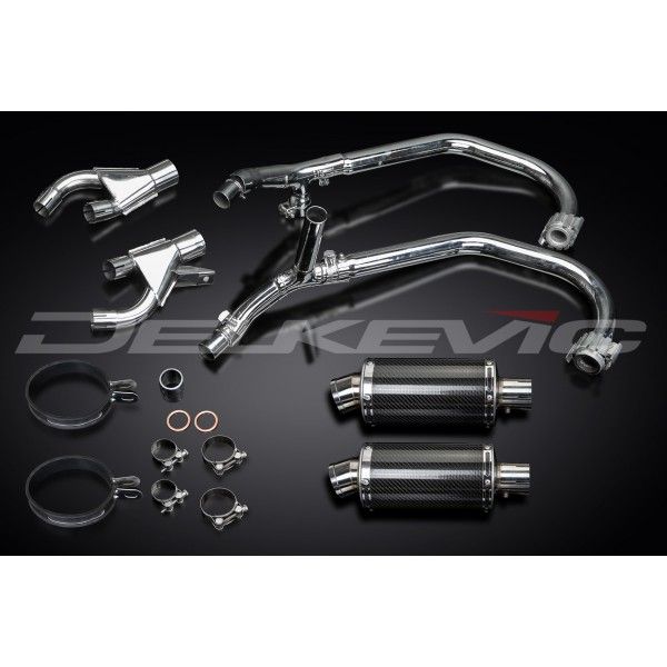 Delkevic volledig systeem Oval Carbon 225mm - VMX1200 V-MAX (1984-2007)