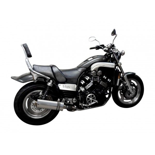 Delkevic volledig systeem Oval RVS 350mm - VMX1200 V-MAX (1984-2007)