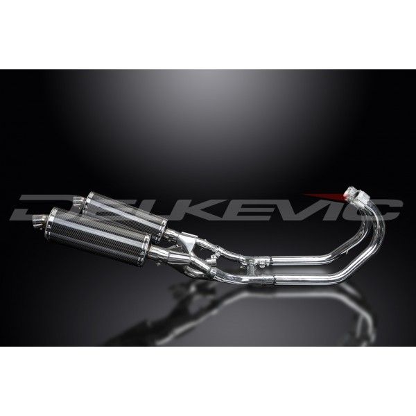 Delkevic volledig systeem Oval Carbon 350mm - VMX1200 V-MAX (1984-2007)