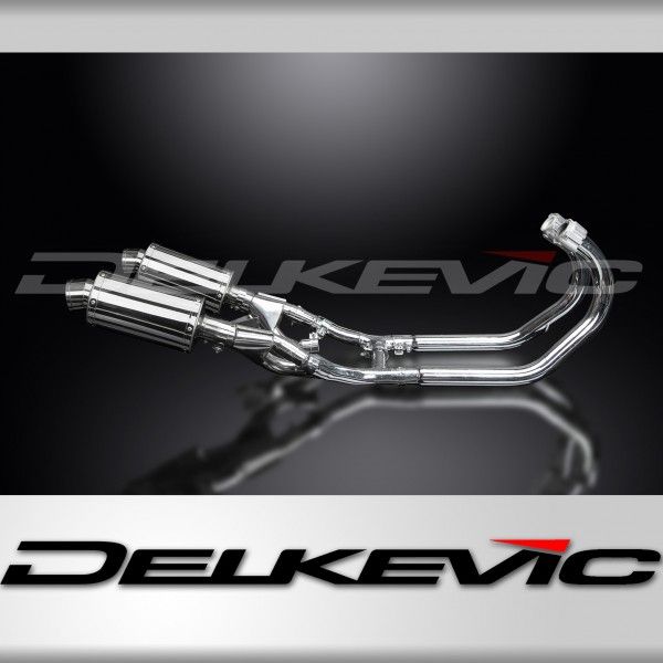 Delkevic volledig systeem Oval RVS 225mm - VMX1200 V-MAX (1984-2007)