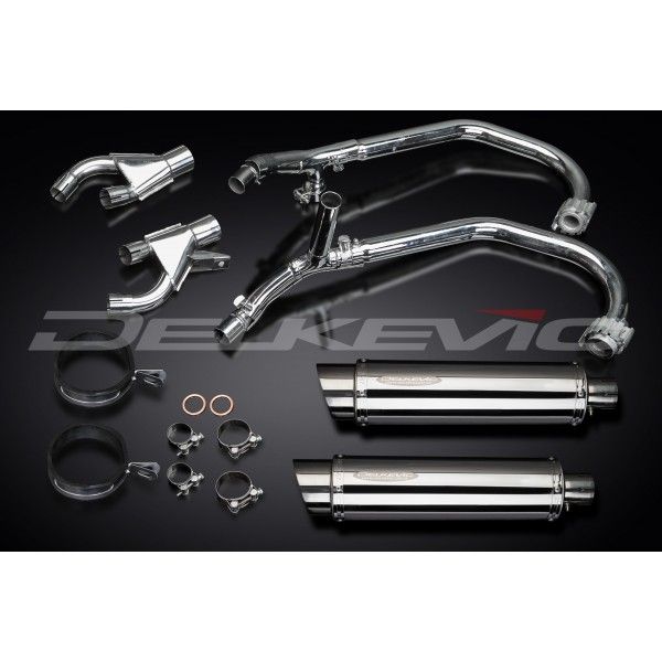 Delkevic volledig systeem Round RVS 350mm - VMX1200 V-MAX (1984-2007)