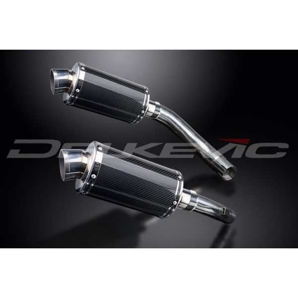 Delkevic slip-on kit Oval Carbon 225mm - YZF-R1 (2009-2014)