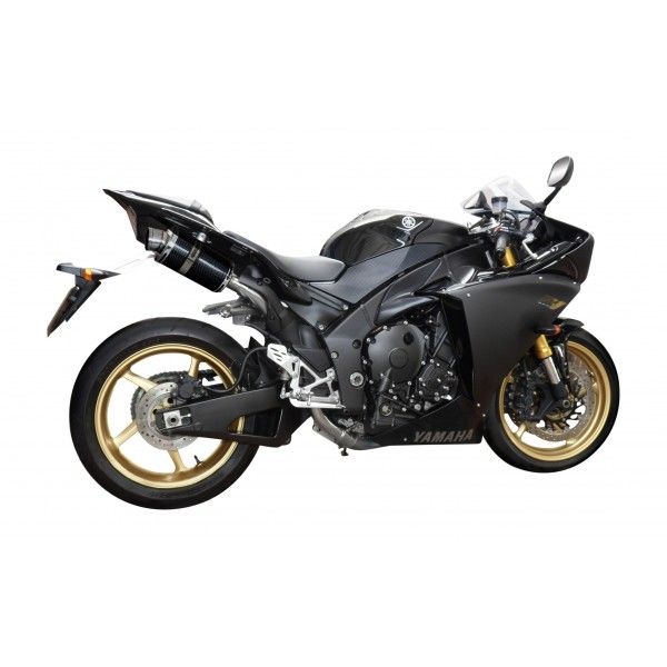 Delkevic slip-on kit Oval Carbon 225mm - YZF-R1 (2009-2014)