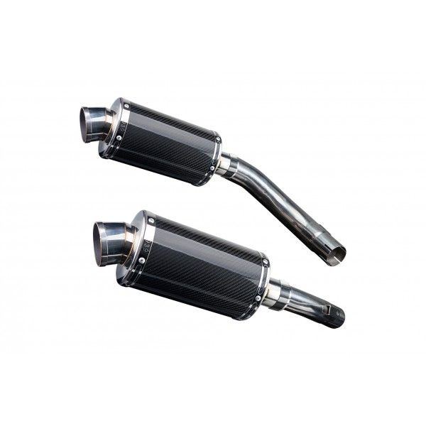 Delkevic slip-on kit Oval Carbon 225mm - YZF-R1 (2009-2014)