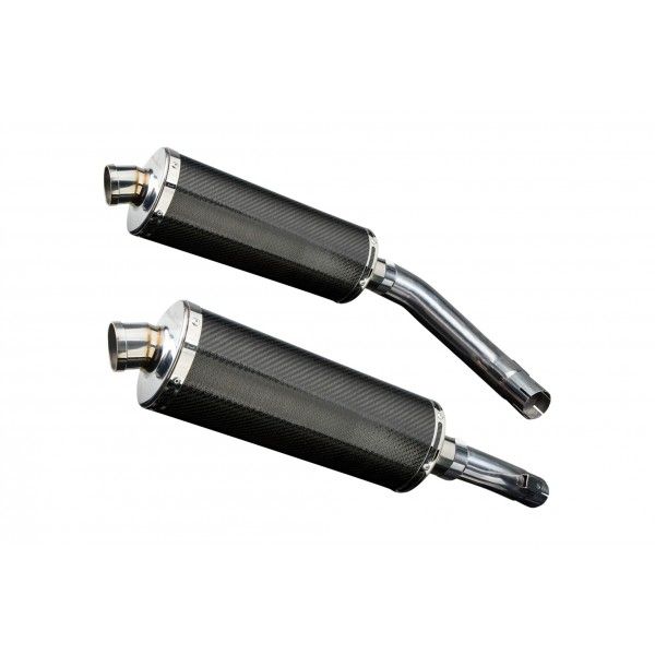 Delkevic slip-on kit Oval Carbon 350mm zonder e-keur - YZF-R1 (2009-2014)