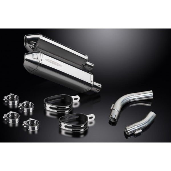 Delkevic slip-on kit Tri-Oval RVS 320mm - YZF-R1 (2009-2014)