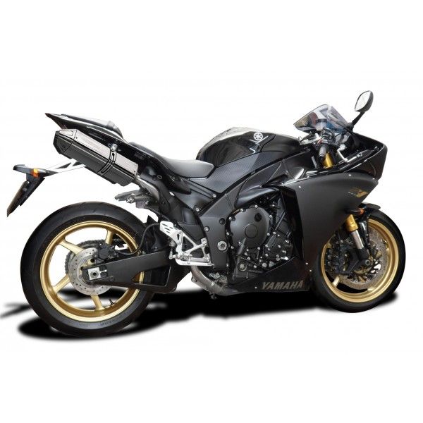 Delkevic slip-on kit Tri-Oval RVS 320mm - YZF-R1 (2009-2014)