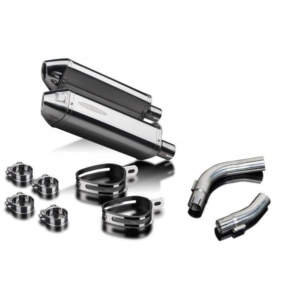 Delkevic slip-on kit Tri-Oval RVS 320mm - YZF-R1 (2009-2014)