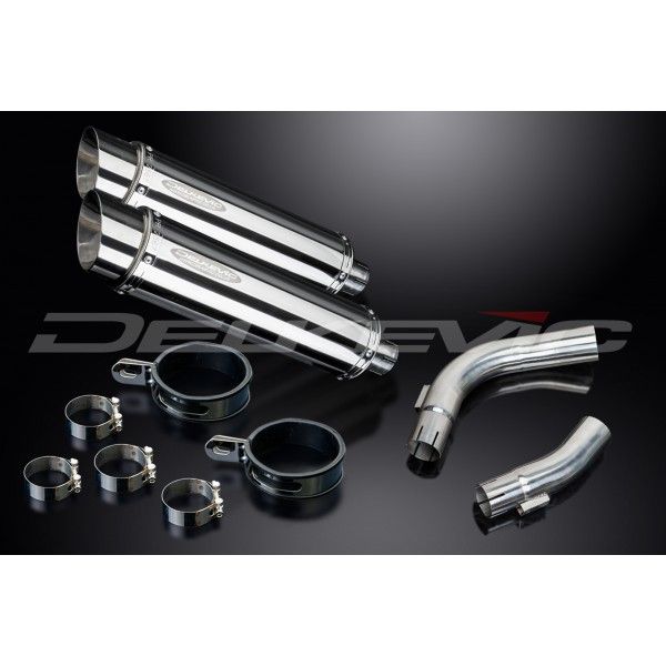 Delkevic slip-on kit Round RVS 350mm - YZF-R1 (2009-2014)