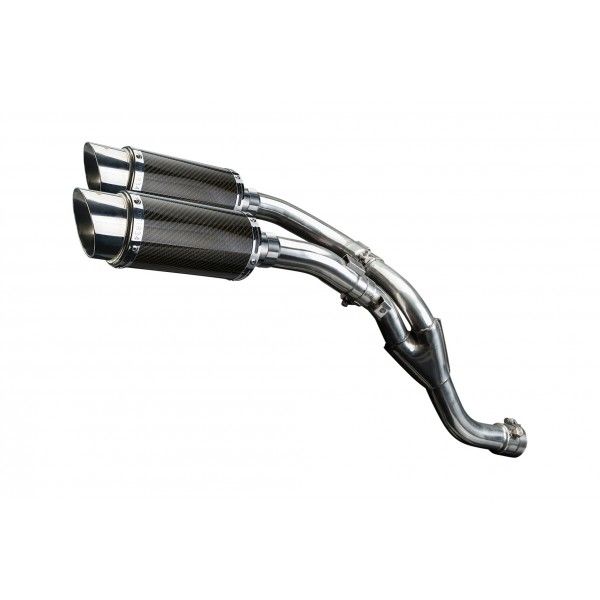 Delkevic slip-on kit Round Carbon 200mm zonder e-keur - YZF-R1 (2009-2014)