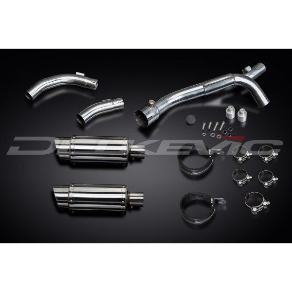 Delkevic slip-on kit Round RVS 200mm zonder e-keur - YZF-R1 (2009-2014)