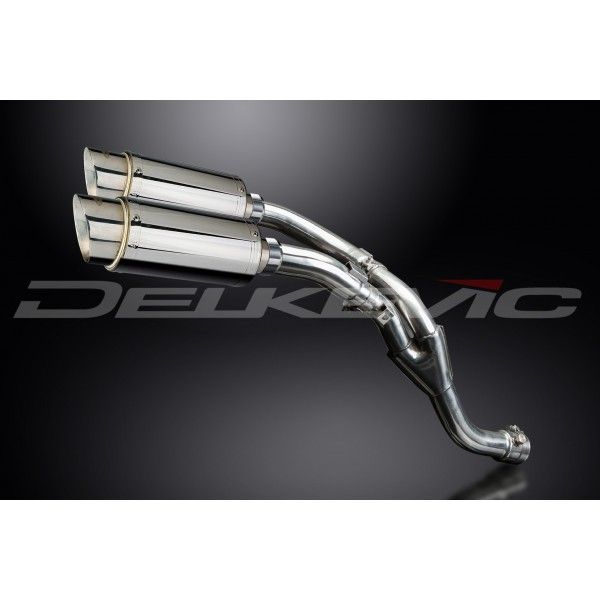 Delkevic slip-on kit Round RVS 200mm zonder e-keur - YZF-R1 (2009-2014)