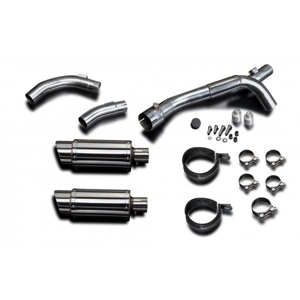 Delkevic slip-on kit Round RVS 200mm zonder e-keur - YZF-R1 (2009-2014)
