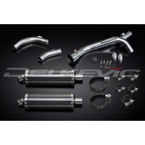 Delkevic slip-on kit Oval Carbon 350mm - YZF-R1 (2009-2014)