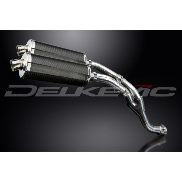 Delkevic slip-on kit Oval Carbon 350mm - YZF-R1 (2009-2014)