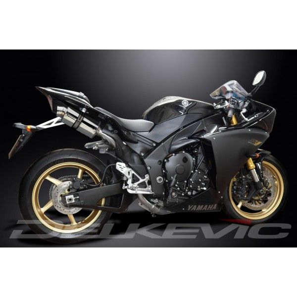 Delkevic slip-on kit Oval RVS 225mm - YZF-R1 (2009-2014)