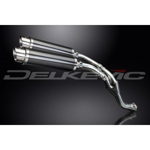 Delkevic slip-on kit Round Carbon 350mm - YZF-R1 (2009-2014)