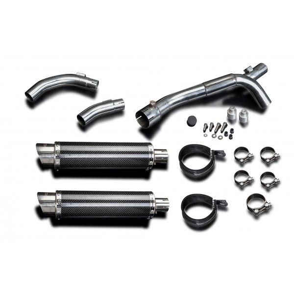 Delkevic slip-on kit Round Carbon 350mm - YZF-R1 (2009-2014)