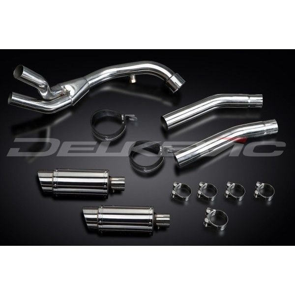 Delkevic slip-on kit Round RVS 200mm - YAMAHA YZF-R1 4C8 (2007-2008) DECAT 200mm